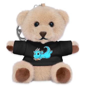 Dragon Book Reading - Teddy Keyring - black - Front