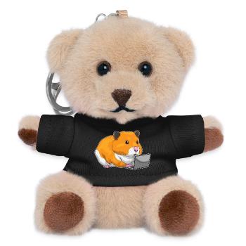 Ordinateur portable Hamster - Porte-clés ourson - noir - Devant