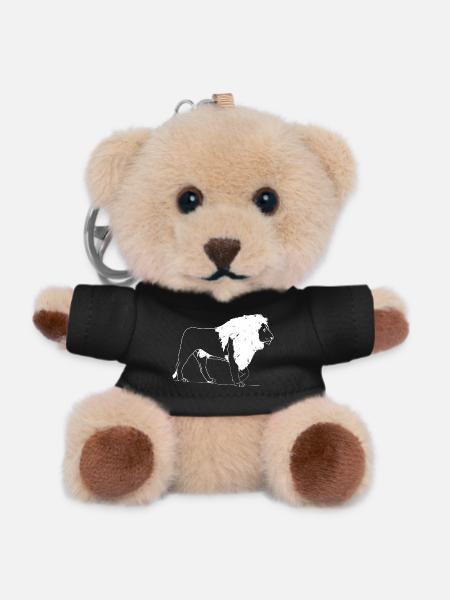 Löwe - Teddy Schlüsselanhänger - Schwarz
