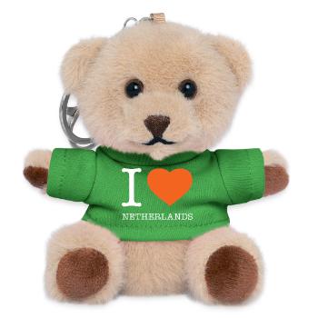 I LOVE NETHERLANDS - Teddy Schlüsselanhänger - Grün - Vorne