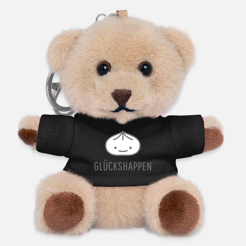 Happy dumplings - Teddy Keyring - black