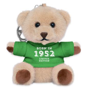 Date of birth, year of birth, 72 years - Teddy Keyring - green - Front