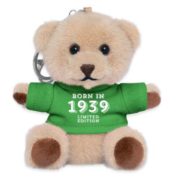 85 years, year of birth, date of birth - Teddy Keyring - green - Front