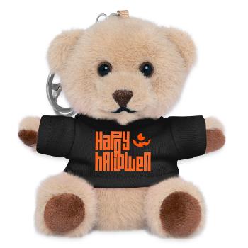 Joyeux halloween - Porte-clés ourson - noir - Devant