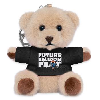 Future Balloon Pilot - Teddy Schlüsselanhänger - Schwarz - Vorne