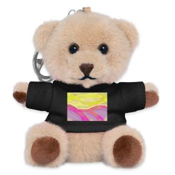 Drei Sonnen - Teddy Schlüsselanhänger - Schwarz - Vorne