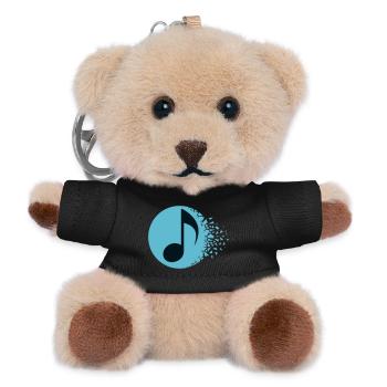 Melodische Burst-Note - Teddy Schlüsselanhänger - Schwarz - Vorne
