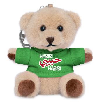Habibi (dark) - Teddy Keyring - green - Front