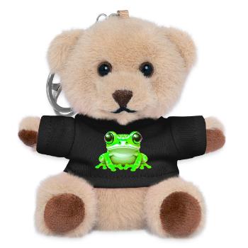 Frog - Teddy Keyring - black - Front
