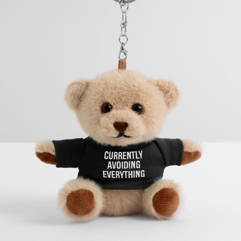 currently avoiding everything Teddy Schlüsselanhänger