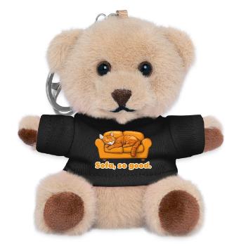 Sofa, So Good Cat Nap - Teddy Keyring - black - Front