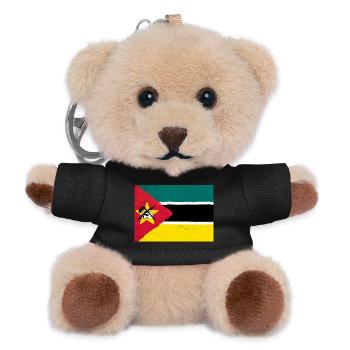 Flag of Mozambique - Teddy Keyring - black - Front