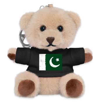 Drapeau du Pakistan - Porte-clés ourson - noir - Devant