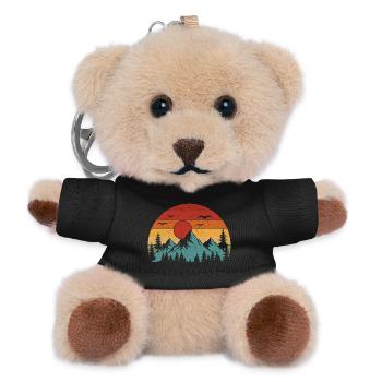 Mountains - Geh raus, die Grafik ist fantastisch - Teddy Schlüsselanhänger - Schwarz - Vorne