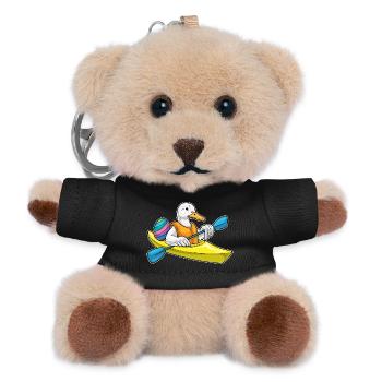 Ente Ostern kleines Boot - Teddy Schlüsselanhänger - Schwarz - Vorne