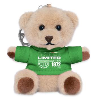 1972 Geburtstagsgeschenk - Vintage 1972, 53. Gebur - Teddy Schlüsselanhänger - Grün - Vorne