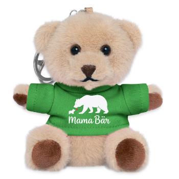 Future Mom MAMA BEAR Retro Funny - Teddy Keyring - green - Front