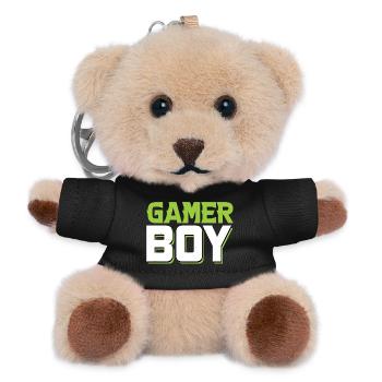 Gamer Boy - Teddy Schlüsselanhänger - Schwarz - Vorne