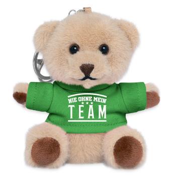 Mein Team - Teddy Schlüsselanhänger - Grün - Vorne
