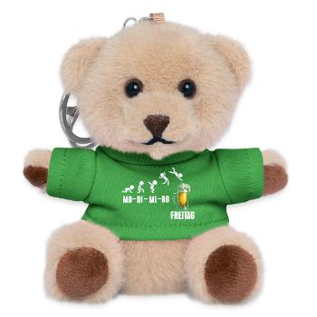Freitag Wochenende Bierliebhaber Biertrinker - Teddy Schlüsselanhänger - Grün - Vorne