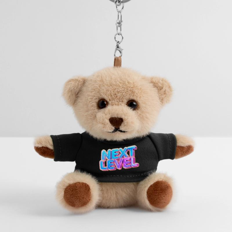 Next Level 3D Text — Bold Gradient Design Teddy Keyring