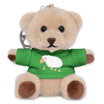 Sheep trots to the shepherd - Teddy Keyring - green - Front