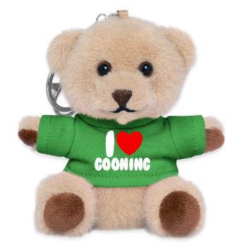 J’adore Gooning. J’adore Gooning. - Porte-clés ourson - vert - Devant