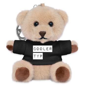 So sieht ein cooler Typ aus - Teddy Schlüsselanhänger - Schwarz - Vorne