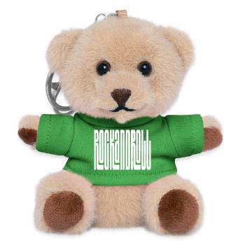 rock and roll bold logo design - Teddy Keyring - green - Front