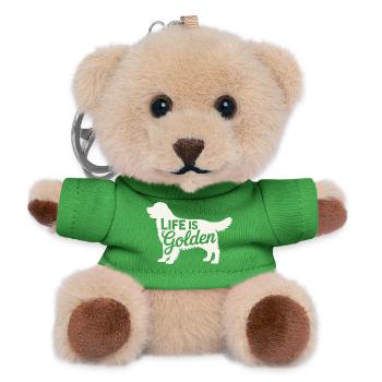Das Leben ist Golden Retriever - Teddy Schlüsselanhänger - Grün - Vorne
