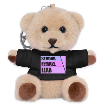 Strong Female Lead Feminismus Empowerment Frauen - Teddy Schlüsselanhänger - Schwarz - Vorne