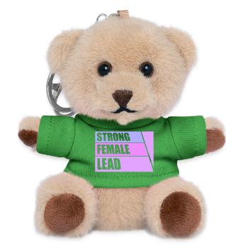 Strong Female Lead Feminism Empowerment Women - Teddy Keyring - green - Front