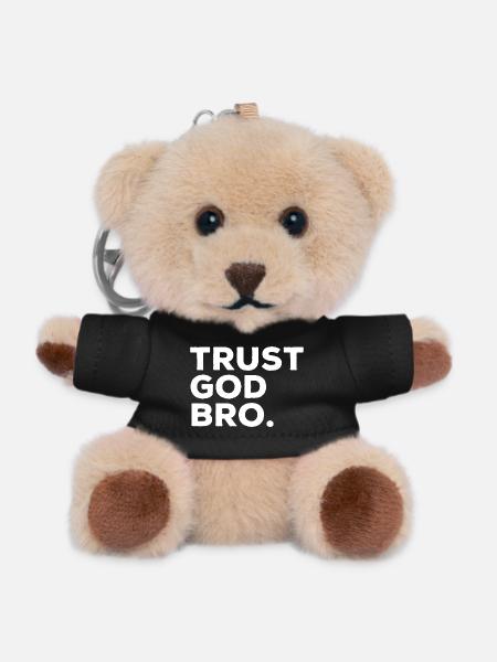 Faith In God Bro Funny Religion Jesus Saying - Teddy Keyring - black
