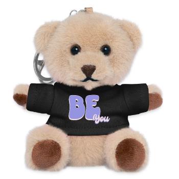 Sei einfach DU - Teddy Schlüsselanhänger - Schwarz - Vorne