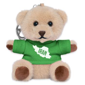 Iran Karten Typo - Teddy Schlüsselanhänger - Grün - Vorne