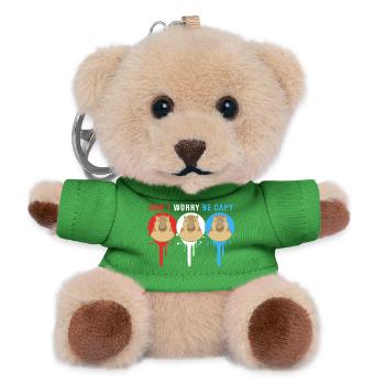 Ne t’inquiète pas, sois capybara - Porte-clés ourson - vert - Devant
