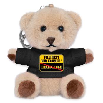 Realschule Geschafft 2026 - Teddy Schlüsselanhänger - Schwarz - Vorne