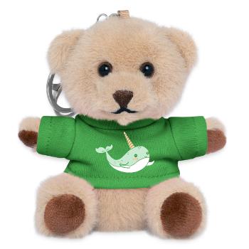 narwhal - Teddy Keyring - green - Front