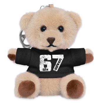 67 Six Seven - Teddy Schlüsselanhänger - Schwarz - Vorne