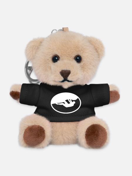 Outdoor Boulderer - Teddy Keyring - black