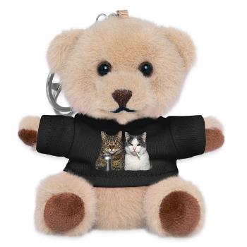 Hardtekk Tekke East Germany Cats - Teddy Keyring - black - Front