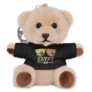 Vacances en Égypte 2026 Pyramides - Porte-clés ourson - noir - Devant