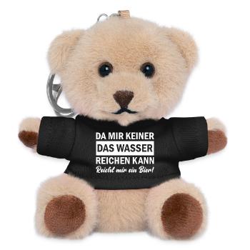 Since no one can give me water, beer is enough for me - Teddy Keyring - black - Front