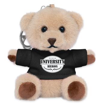 Unihelden Abzeichen - Teddy Schlüsselanhänger - Schwarz - Vorne