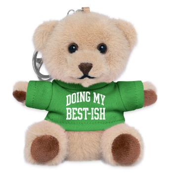Doing My Best-ish Funny Sarcastic Quote Lazy - Teddy Schlüsselanhänger - Grün - Vorne