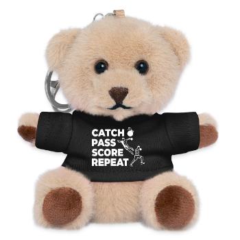 Handball Player Motivation - Teddy Keyring - black - Front