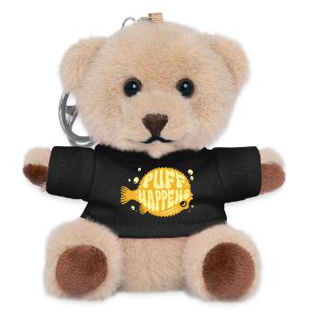 Kugelfisch Puff Happens - Teddy Schlüsselanhänger - Schwarz - Vorne