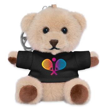 Padel Sport - Teddy Keyring - black - Front