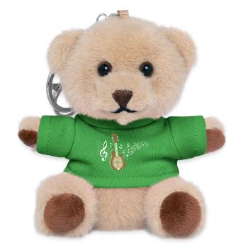 Partitions de mandoline Bluegrass Country Music - Porte-clés ourson - vert - Devant