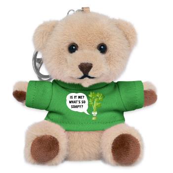 Sassy Celery: Is It Me? - Teddy Keyring - green - Front